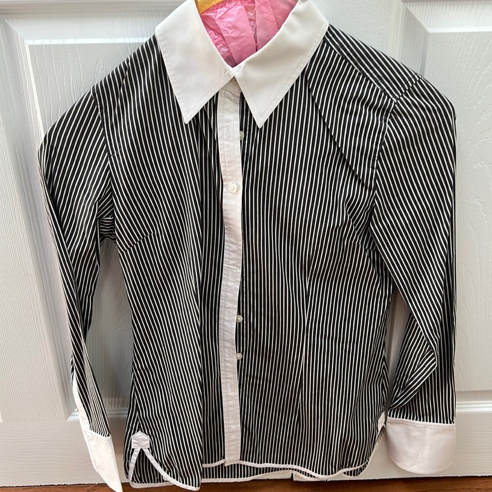 Striped button up